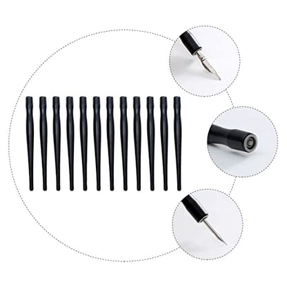 Tofficu Comic Dip Pen Holder Manga Dip Pen Holder for Drawing Calligraphy Thin Line Art Easy Nib Replacement Practical Writing Supplies 5.11 X 0.78 X 0.47 in - color: Blackx2pcs