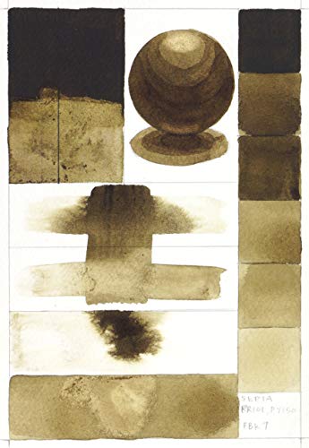 GOLDEN QoR Artist Watercolors, Sepia, 11 ml Tube, Professional Watercolor Paint, Transparent - color: Sepia