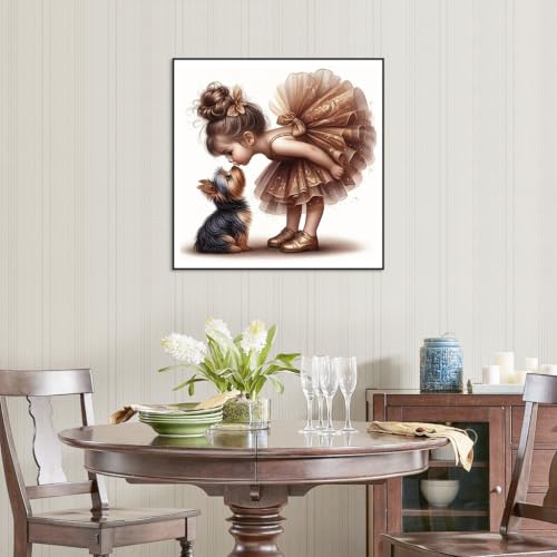 hill froeistung 5D Colorful Dog Diamond Art Painting Kits for Adults | Westie Diamond Art for Beginners, DIY Full Drill Animals Diamond Art Painting(12X12 inch) - color: HF-A050