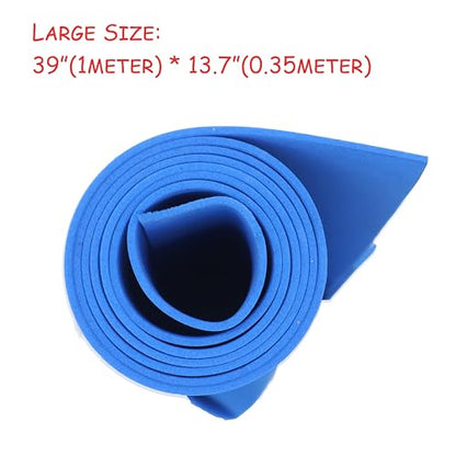 OISAKLD Blue EVA Foam 2mm-10mm 13.7"×39" Craft Foam Sheet 74 kg/m³ Foam Cosplay for Craft Model Cosplay 2mm - color: Blue, size: 2mm -Thickness