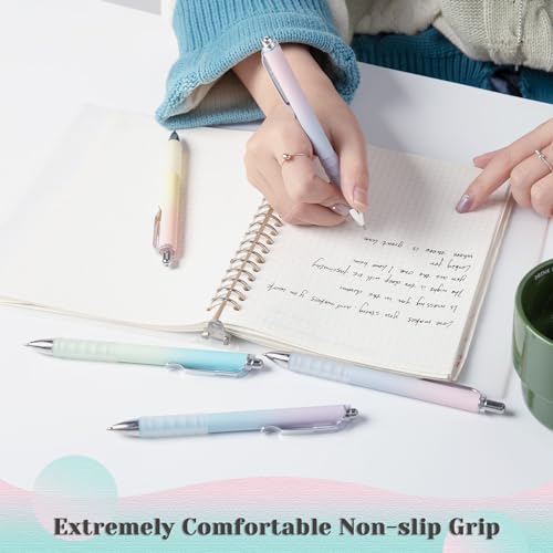 Aisibeiger Gel Pens Fine Point 0.7mm Black Ink Gel Pen Retractable Cute Pens for Smooth Writing School Office Supplies, Pack of 18 - color: 18-count