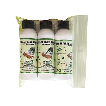Green Piece® Paint Brush Cleaner (Pack of 3 – 4 Oz Each, Travel Size) Made in USA - style: 4 Fl Oz (Pack of 3)