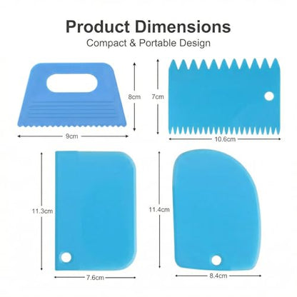 7Pcs Textured Art Supplies Kit Paint Scrapers for Drawing Artists Acrylic Painting Texture Tools Canvas Spatula Set for DIY Crafts Learning Knife Pottery Oil Painting