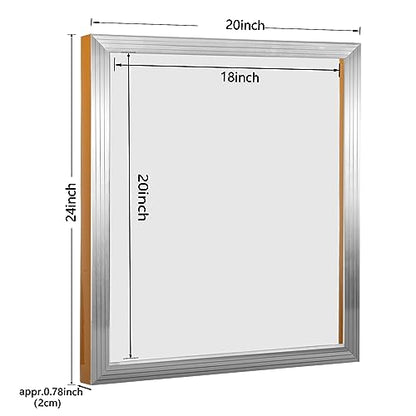 Caydo 4 Pieces 20 x 24 Inch Aluminum Silk Screen Printing Frames with 160 Mesh for Screen Printing - size: 20 x 24 Inch, style: 160 Mesh