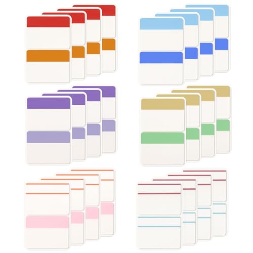KICNIC Sticky Tabs 960 Pcs 2in, Pastel Book Tabs, 12 Colors, Adhesive BOPP | Page Tabs, Transparent Annotation Labels, Small Markers for Notebooks, School, College, Office, Reading, Study - color: Pastel Colors, size: 960pcs