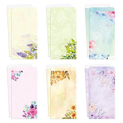 Stationary Writing Paper with Envelopes - Flora Stationery Set with Lined Letter Writing Paper, 48 Sheets + 24 Envelopes, 8.5 x 11 Inch of Each Stationary Paper - style: Stationery and Envelopes