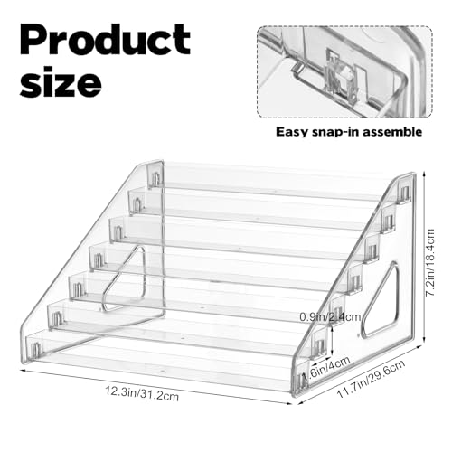 7 Layer Acrylic Paint Organizer Clear Craft Organizer Rack Model Display Shelf Compatible with Citadel Paints, Others