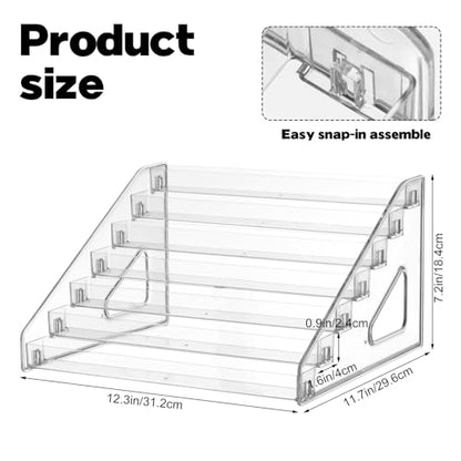 7 Layer Acrylic Paint Organizer Clear Craft Organizer Rack Model Display Shelf Compatible with Citadel Paints, Others