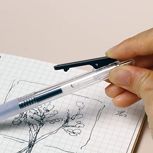 0.7mm Fine Point Gel Retractable Pens Replacement Black Ink | Smooth Writing No Bleed No Smudge Gel Roller Retractable Pens for Gifts,Office Work,School,Journaling,Note Taking,6 Counts - style: 6 Counts 0.7