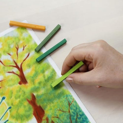 Conté à Paris Conte Crayon 12 Assorted Landscape Set | Nature Inspired Palette, Perfect For Scenic Artwork, Rich Earth Tones, Excellent Blending And Layering Control - style: 12 Count - Landscape