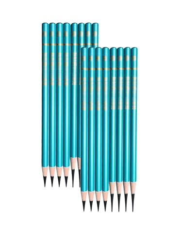 Professional Art Supplies 8-Piece Soft Charcoal Pencil Set, Turquoise Blue, Artist Quality Drawing Tools for Sketching (16 soft)