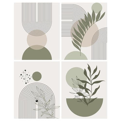 Yeaqee 4 Pcs Diamond Art Kits for Adults Gem Painting Kit DIY Jewel Diamond Art for Beginners Aesthetic Room Crafts Cute Painting Pictures 5d Craft Wall Decor for Home 10 x 11.8''(Plant) - style: Plant