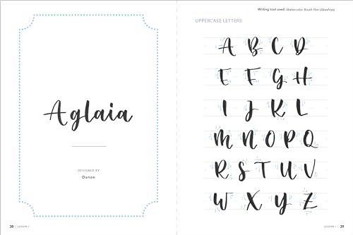 A Beginner's Guide to Modern Calligraphy & Brush Pen Lettering: Learn to Create Beautiful Hand Lettering for Invitations, Cards, Journals and More! (400 Step-by-Step Examples)