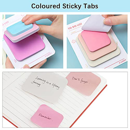 360Pcs Multi Size Sticky Notes, Sticky Notes Pastel Variety Pack for School