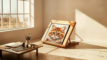 HSK A2 Light Pad Professional Custom Wooden Stand，A2 Light Box Stand and Light Pad Stand,19 Inches by 26 Inches