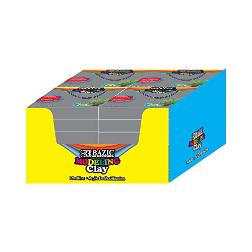 BAZIC Products Gray Modeling Clay, 1 Lb, 24-Case - color: Gray, size: 24-Pack