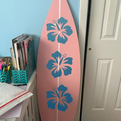 Large Flower Stencils for Walls 14inch Floral Stencils for Wood Fence | Reusable Rose Hibiscus Daisy Sunflower Stencil for Painting on Furniture Fabrics DIY Decor - style: Flowers