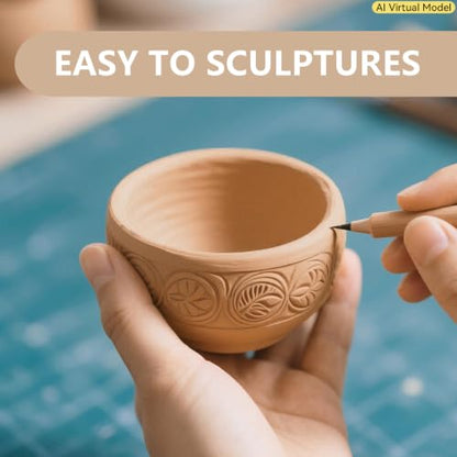 VIBRATITE 10LB Air Dry Clay, Yellow Modeling Clay for Pottery & Sculpting | Easy to Shape for Hand Building, Wheel Throwing, DIY Crafts, Classroom Art Projects, Ideal for Beginners & Artists - color: Yellow