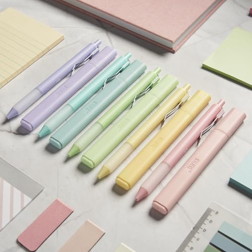 BLIEVE - Aesthetic Highlighters and Gel Pens With Soft Ink and Chisel Tip, Bible Highlighters and Pens No Bleed, Dry Fast Easy to Hold, for Bible Journaling Planner School Supplies (CANDY) - color: CANDY