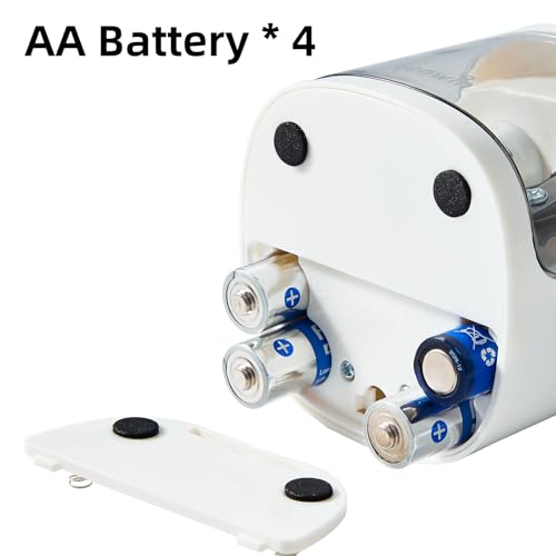 tenwin Electric Pencil Sharpener, Dual-Hole Fit for 6-12mm Pencils - color: White