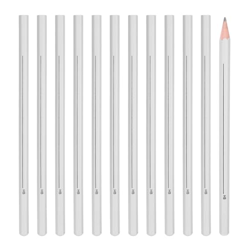 PATIKIL HB Graphite Pencils for Drawing, 12Pcs Sketching Pencils Wood Supplies Set Break-Resistant Lead with Built-in Sharpening Area for Painting Sketching Artist Design - style: HB