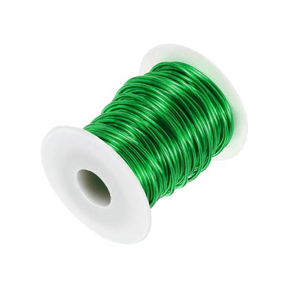 HARFINGTON 12 Gauge Aluminum Craft Wire 2.0mm 98.5ft Flexible Bendable Anodized Metal Jewelry Sculpting Wire for Jewelry Making Modelling Craft DIY, Green - color: Green, size: 98.5ft x 2.0mm