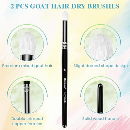 12pcs Miniature Paint Brushes Drybrush Set with Triangular Handles | Detail Paint Brushes for Acrylics, Watercolor, Figurines Model, Face Painting, Piant by Number Kit for Adults - color: Black