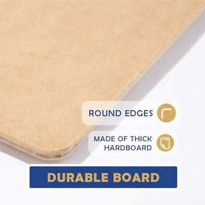 Falling in Art 13X17&23X26 Sketch Board with Sturdy Clip &Rubber Bands | Professional Art Drawing Board, Portable Artists Clipboard for Classroom, Studio Drawing, Outdoor Painting - size: 13X17"& 23X26"