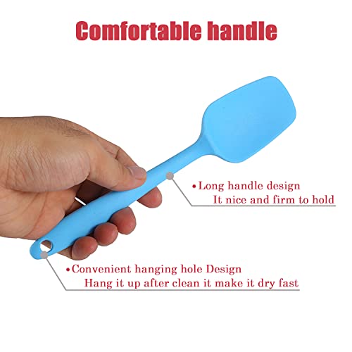 Silicone Spatula Set, Rubber Spoon Spatula for Baking, Heat Resistant Cooking Utensil, Flexible Silicone Spoon Baking Mixing Tool Cooking Gadget (4-Piece) - size: 8.2 in x 1.8 in x 4 Pcs