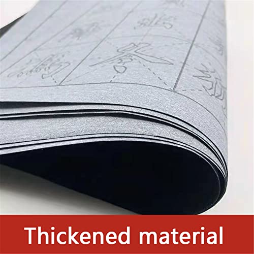 10 Pcs Water Drawing Writing Cloth Sets Reusable Water Paper Chinese Magic Mat for Students Chinese Calligraphy Practice with Water Dish, Brush Pen