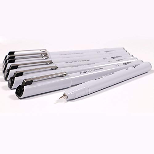 Graphic Fineliners Pens, Premium set of 7, pen0005