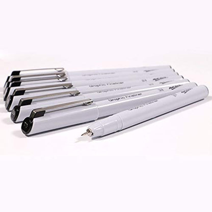 Graphic Fineliners Pens, Premium set of 7, pen0005