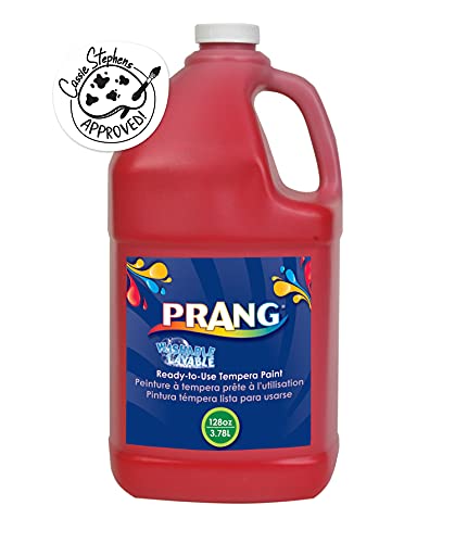 Prang Washable Tempera Paint, Red, 1 Gal., 1 Count - color: Red