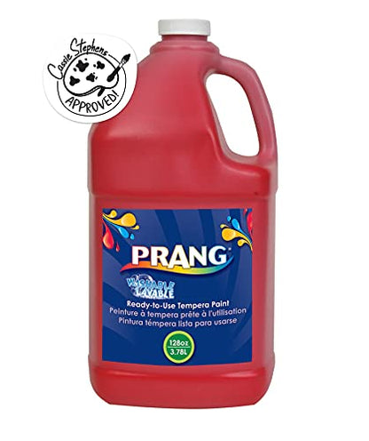 Prang Washable Tempera Paint, Red, 1 Gal., 1 Count - color: Red