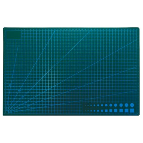 A3 Double Sided Self-Healing Cutting Mat, 12" x 18" | Versatile Craft Board, Precision Cutting & Easy Measurement, Ideal for Sewing, Quilting, Scrapbooking & Arts - size: 18"L x 12"W
