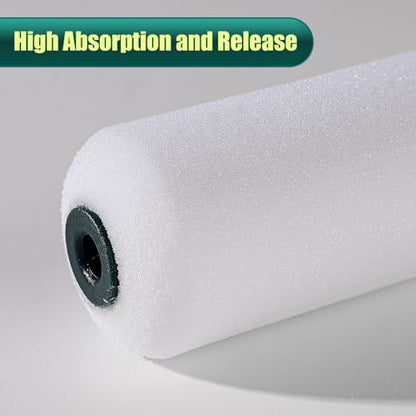 Paint Roller Covers, Foam Paint Rollers 4 Inch, 20 Pack | Small Paint Roller for Tight Narrow Areas, Mini Sleeves for Flat Surfaces, for Painting Walls, Cabinets, Doors and Tables - size: 4 inch,20 pack