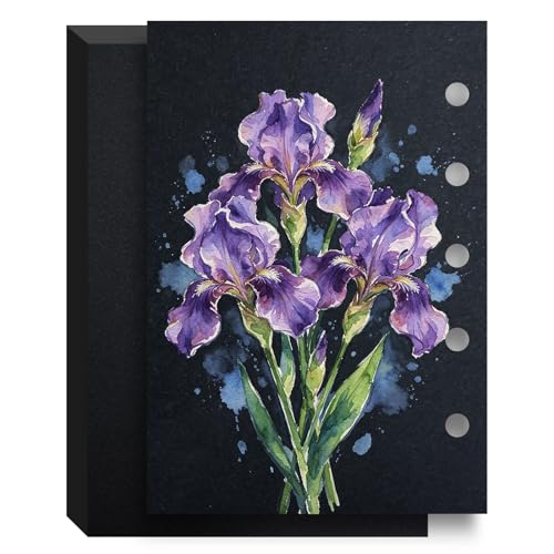 20 Sheets Watercolor Paper Black, 4.1"x2.6" Water Color Paper, 140lb/300gsm Cold Press Paper White Water Color Paper for Watercolor Paint Set - color: Black