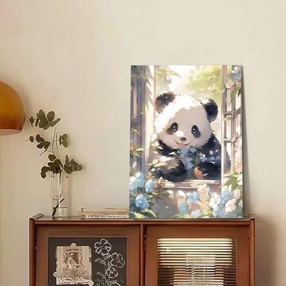 Reivworl Panda Paint by Numbers Kit for Adults Beginner 16×20 inch | Panda Paint by Number Kits 16×20 inch, Crafts on Canvas with Gifts. - color: 15-Panda