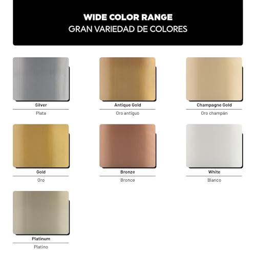 Metallic Wall Paint 67.62 fl oz - White - Stunning Metallic Shine for Stylish Interiors, Easy to Apply, Water-Based, Perfect for Creative Wall Designs & DIY Projects - color: White