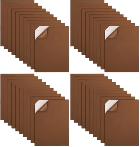 MEARCOOH Self Adhesive Foam Sheets, Brown 9x12 Inch 2mm Sticky Eva Foam Paper for Crafts Cardmaking Photo Frames Classroom Scrapbooking Christmas Crafts (Brown 10 Sheets) (Pack of 4) - color: Brown Self-adhesive, size: 9X12in-2mm (Pack of 4)