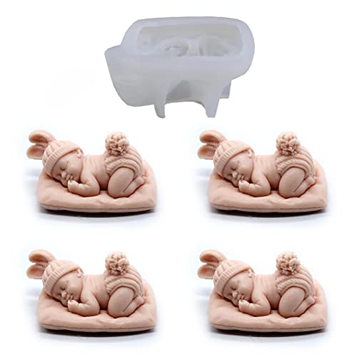 Sleep Baby Silicone Resin & Soap Mold - Portrait & Candle Molds, Craft Supplies - color: soap-sleepy-baby