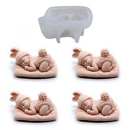 Sleep Baby Silicone Resin & Soap Mold - Portrait & Candle Molds, Craft Supplies - color: soap-sleepy-baby