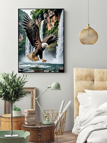 askkqtx Eagle Diamond Art Kits for Adults 12x16 Inch - color: Eagle-G7833