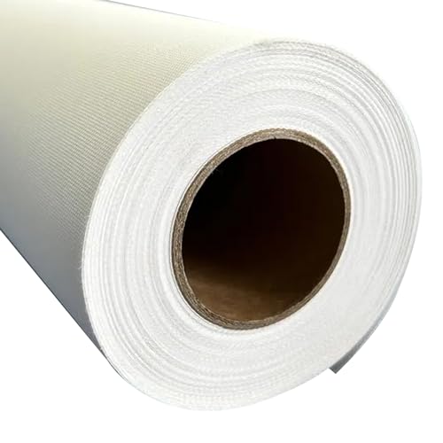 Polyester Inkjet Canvas 60"x40ft. Roll (10oz) Matte Finish for Inkjet Water-based Dye and Pigment Ink Jet Printers - size: 60"x40'