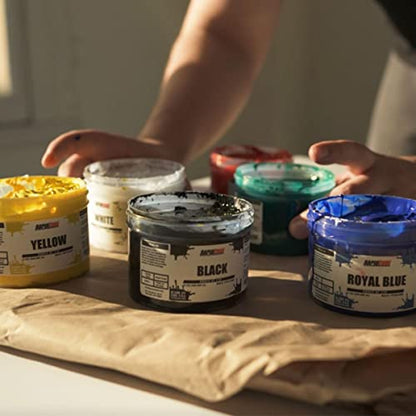 Rapid Cure® Plastisol Ink Set - 6 Color Screen Printing Ink Kit, 8 Oz | Plastisol Cures At Low Temperature For Fast Turnaround - Soft, Vibrant Finish, Non-Phthalate, CPSIA Safe, USA Made - color: Rapid Cure Standard Plastisol Ink