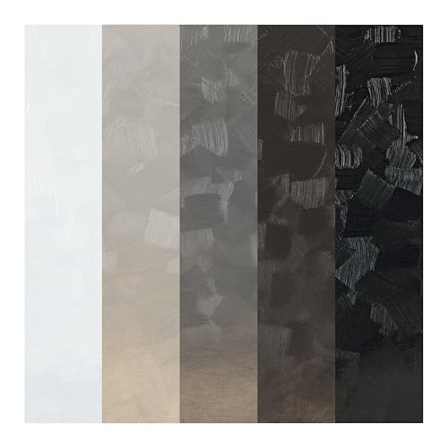 Tusc & Pine Artist Oil Paint - 40 ml Set of 5 - Greys - Non-Yellowing, Rich & Creamy Consistency, Maximum Pigment Load, Small Batch Milled Oil Paints Developed for Professional Artists - color: Greys, size: 6.76 Fl Oz (Pack of 1)