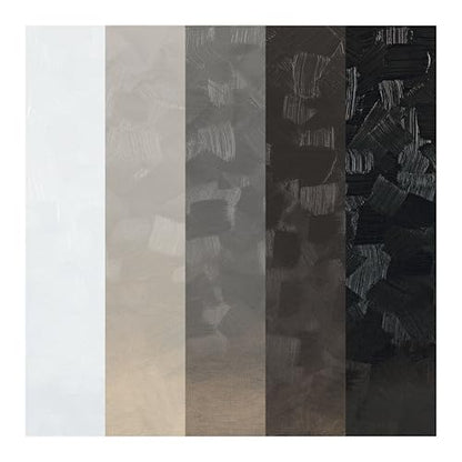Tusc & Pine Artist Oil Paint - 40 ml Set of 5 - Greys - Non-Yellowing, Rich & Creamy Consistency, Maximum Pigment Load, Small Batch Milled Oil Paints Developed for Professional Artists - color: Greys, size: 6.76 Fl Oz (Pack of 1)