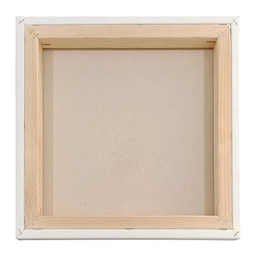 Artist's Loft 14" x 14" Level 3 Gallery Wrapped Heavy Duty Canvas - Archival Quality and Acid Free Cotton Canvas for Acrylic and Oil Paints - 1 Pack - size: 14 x 14