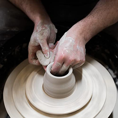 Deouss Mid High Fire White Stoneware Clay for Pottery;Mid Fire Cone 5-7;Ideal for Wheel Throwing,Hand Building,Sculpting;Great for All Skill Levels;Whiteware Clay- Pottery White;20 lbs - size: 20 lb