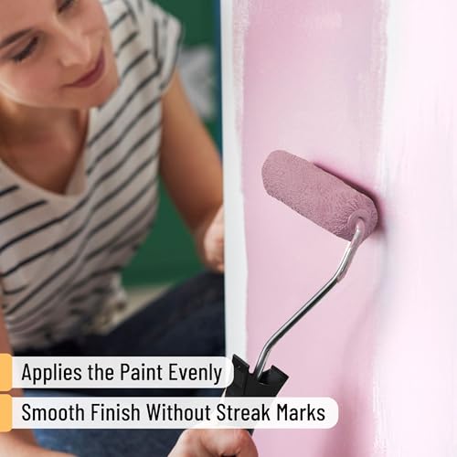 Bates- 4 Inch Paint Roller Kit, 14 pcs, Small Paint Roller Kit, 1x Plastic Paint Tray, 1x Roller Frame & 12x Microfiber Covers - size: 14 pcs